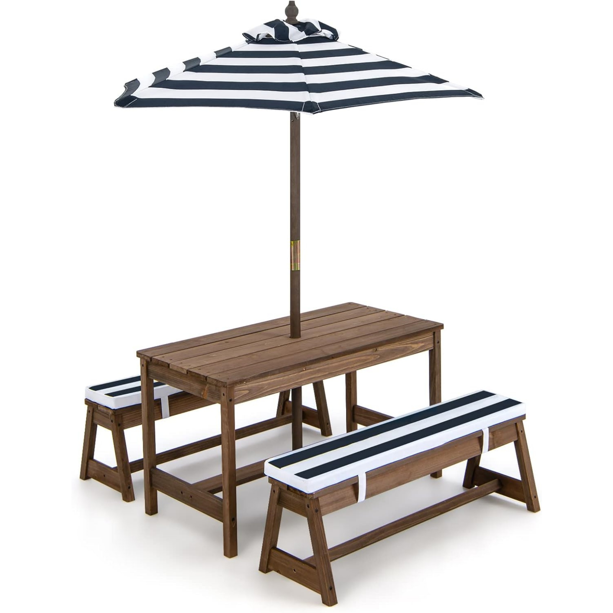 Kids Outdoor Picnic Table - Çocuk Piknik Masası, Şemsiyeli Katlanabilir, Bahçe