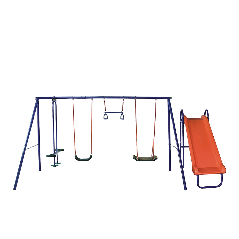 Kids Outdoor Slide Set - Toptan Ucuz Altı İstasyonlu Açık Hava