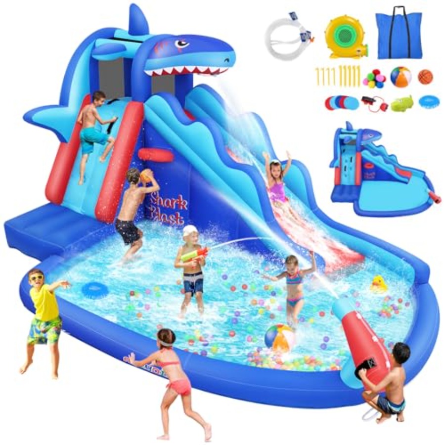 Kids Outdoor House With Slide - 3-12 yaş arası çocuklar için açık/harika