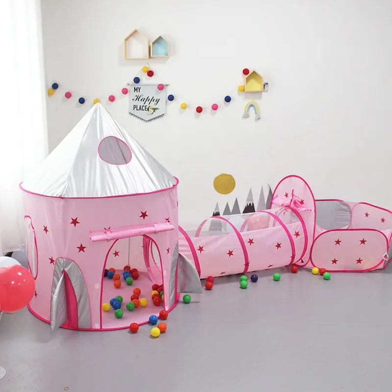 Kids Outdoor Yurt - 3In1 taşınabilir uzay kapsülü çadır uzay