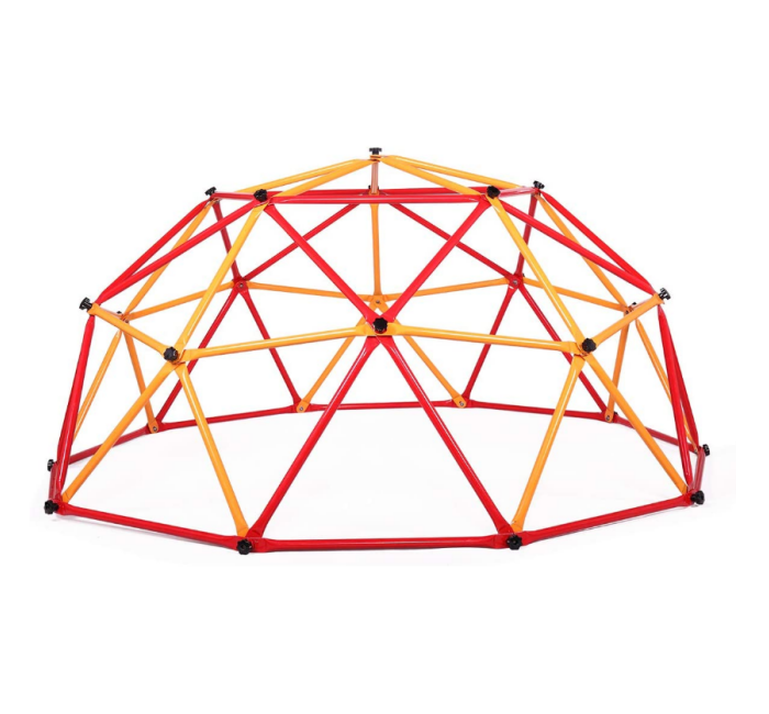 Kids Outdoor Jungle Gym - Geometrik Kubbe Tırmanma Oyun Alanı, 4-10