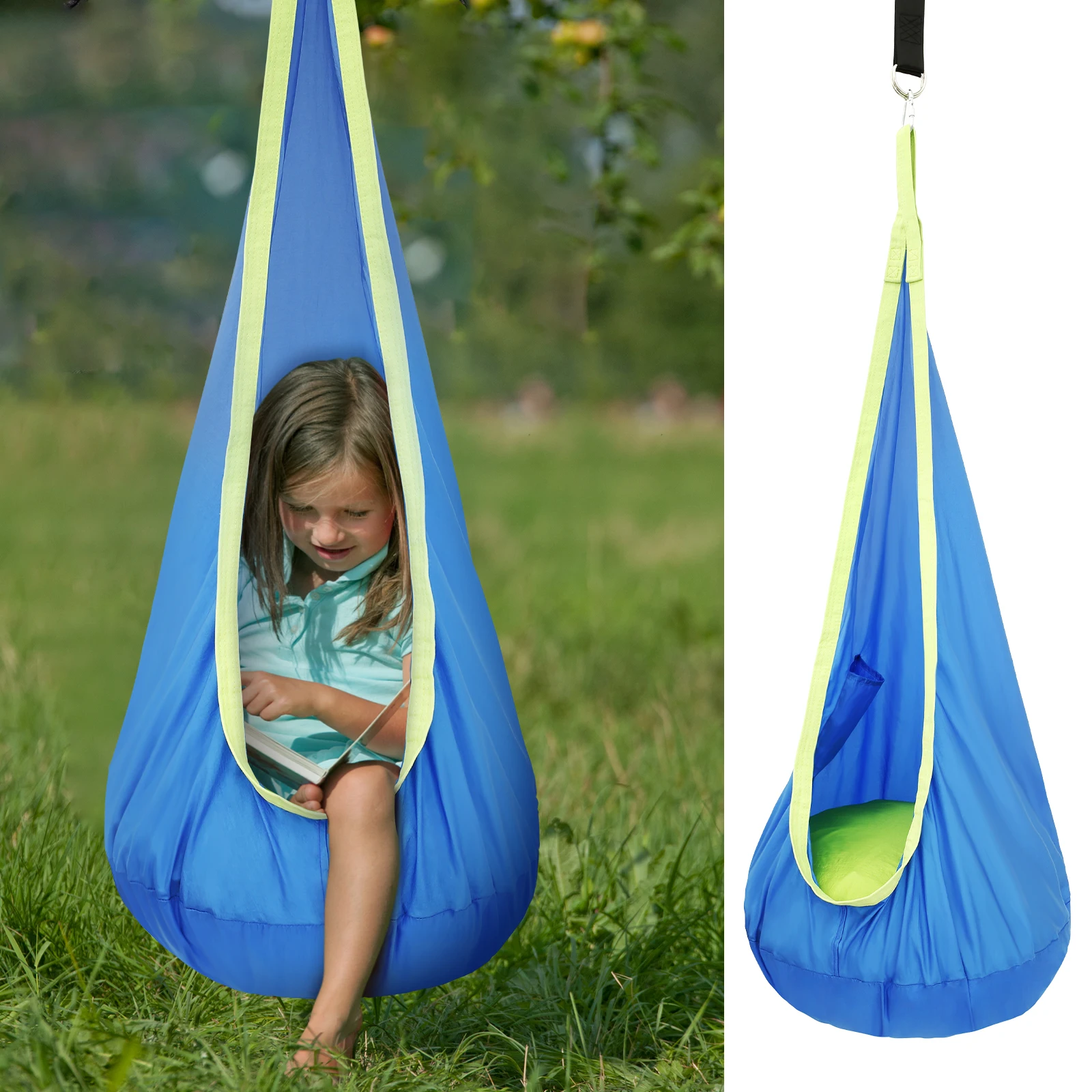 Kids Outdoor Swing Chair - Sandalye Duyusal Salıncak Sandalye Çocuk Kapsül