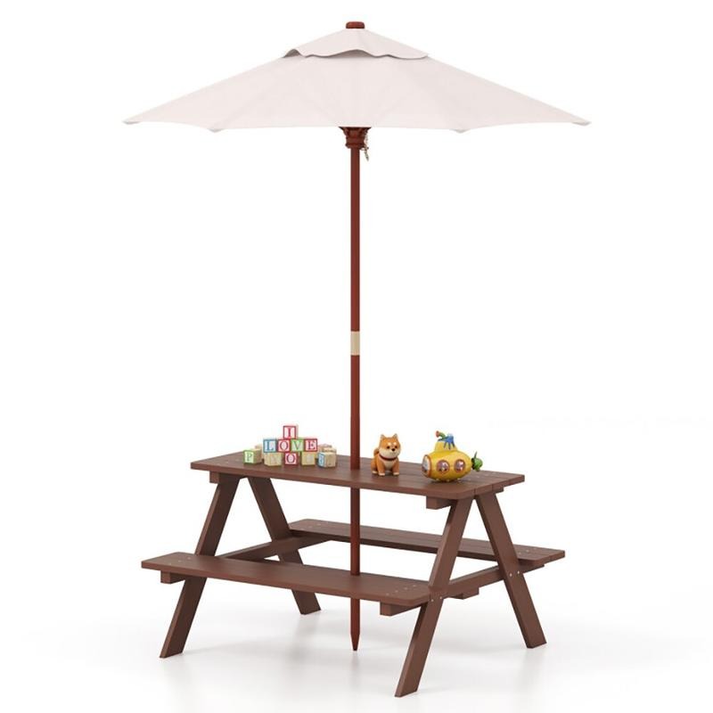 Kids Outdoor Picnic Table - Açık Hava 4 Kişilik Çocuk Piknik