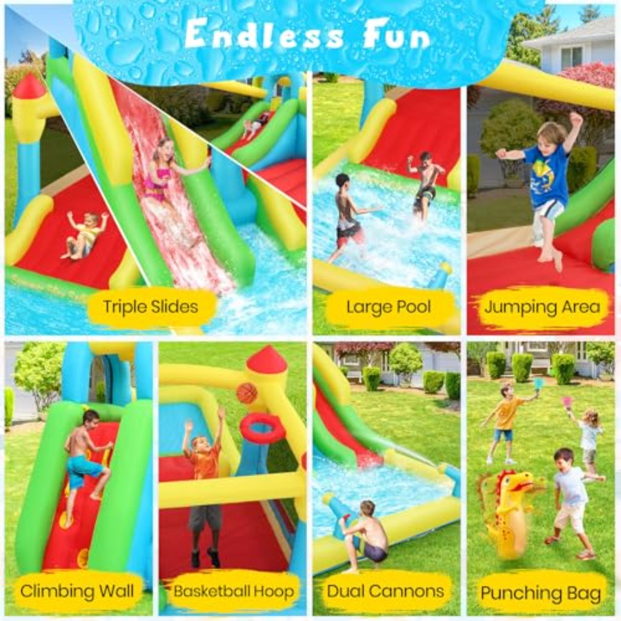 3-12 yaş arası çocuklar için a - Kids Outdoor House With Slide incelemesi ve fiyatı