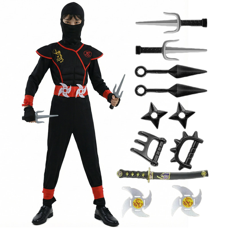 Çocuklar için Siyah ve Mavi Ni - Kids Outdoor Ninja Equipment incelemesi ve fiyatı