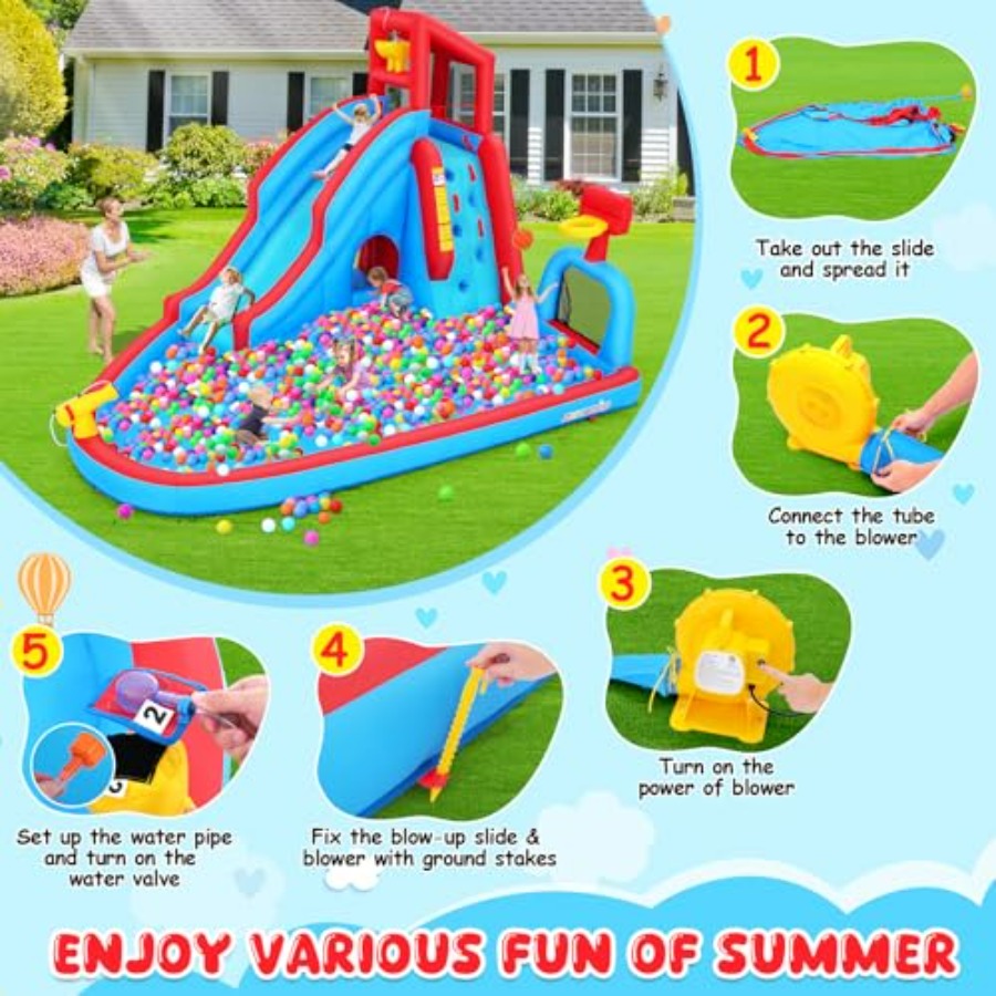 Çocuklar için arka bahçe açık  - Kids Outdoor House With Slide incelemesi ve fiyatı