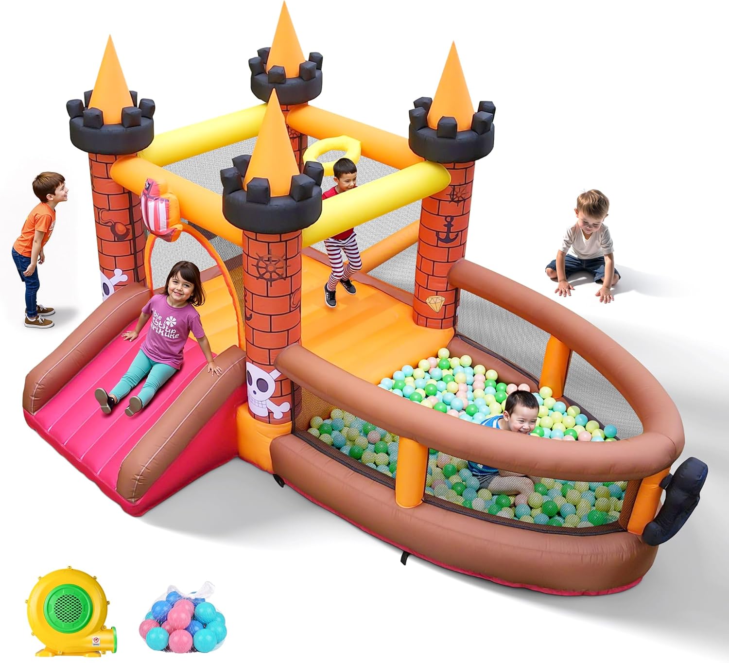 3-8 Yaş Çocuklar İçin Şişme Oy - Kids Outdoor House With Slide incelemesi ve fiyatı