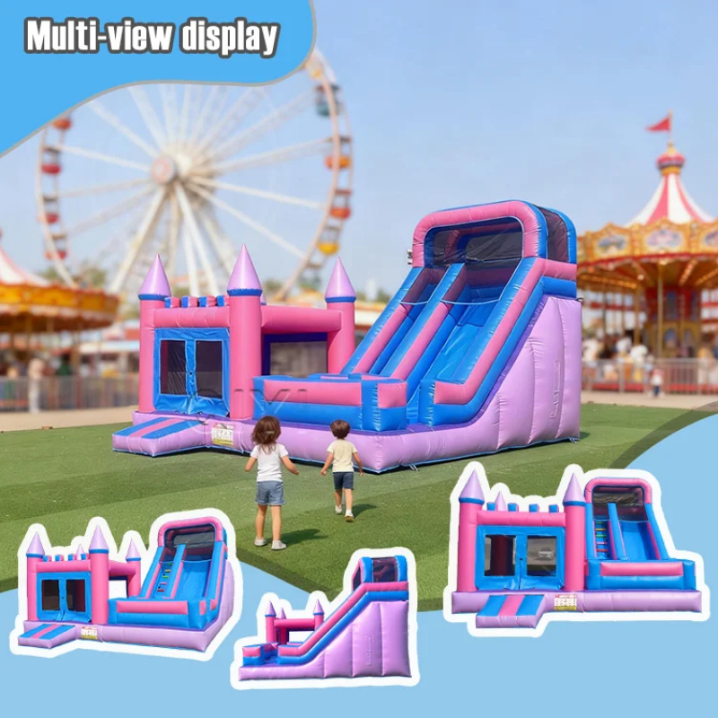 Ticari Zıplama Evi Renkli Lüks - Kids Outdoor House With Slide incelemesi ve fiyatı