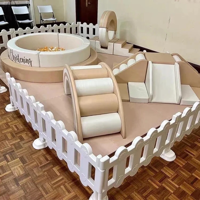 Beyaz Bej Köpük Yumuşak Oyun T - Kids Outdoor Slide Set incelemesi ve fiyatı