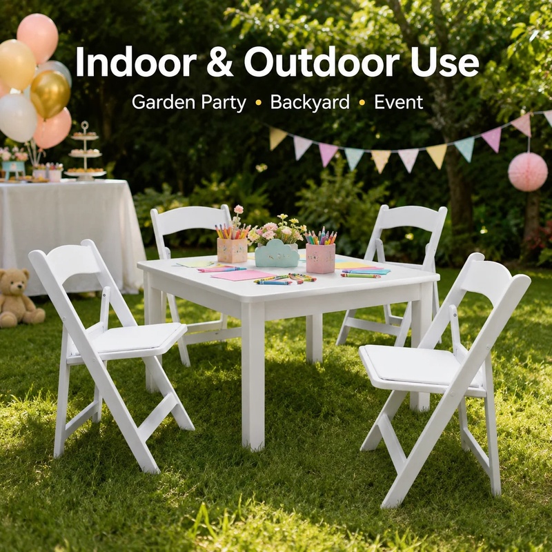 Beyaz Çocuk Plastik Katlanabil - Kids Outdoor Chair Plastic incelemesi ve fiyatı