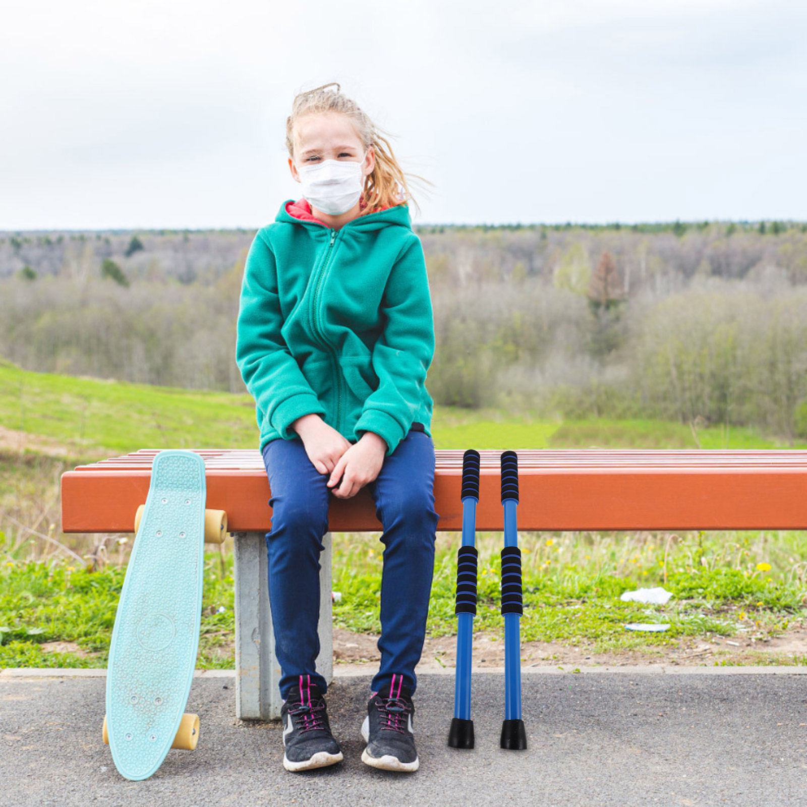 2 Adet Çocuk Scooterı, Hafif,  - Kids Outdoor Gym Equipment incelemesi ve fiyatı