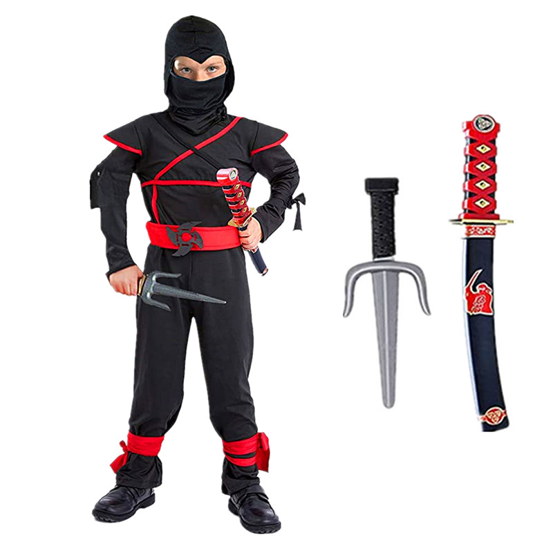 Siyah Ninja Kostüm Erkek Cadıl - Kids Outdoor Ninja Equipment incelemesi ve fiyatı