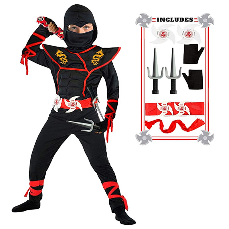 Siyah Ninja Kostüm Erkek Cadıl - Kids Outdoor Ninja Equipment incelemesi ve fiyatı
