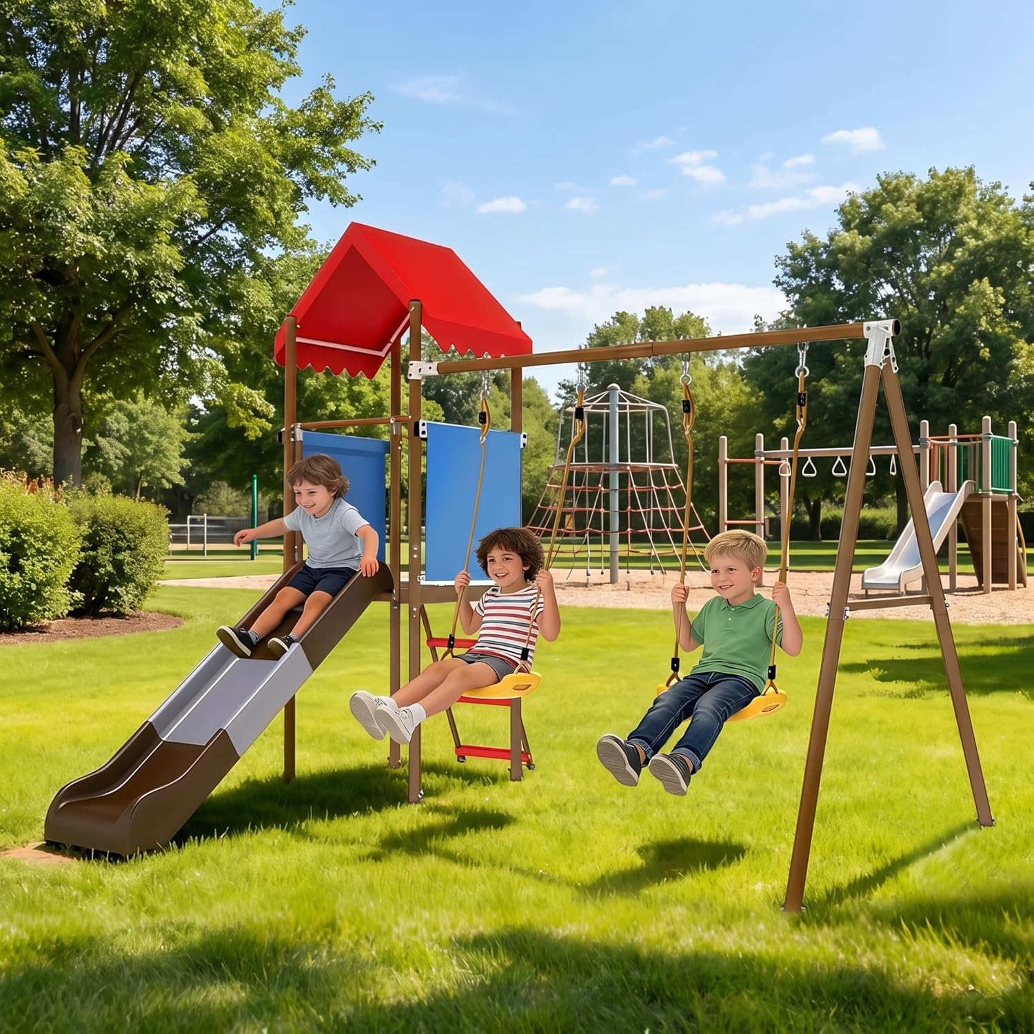 Çocuklar için Kaydıraklı, Güne - Kids Outdoor Slide Set incelemesi ve fiyatı