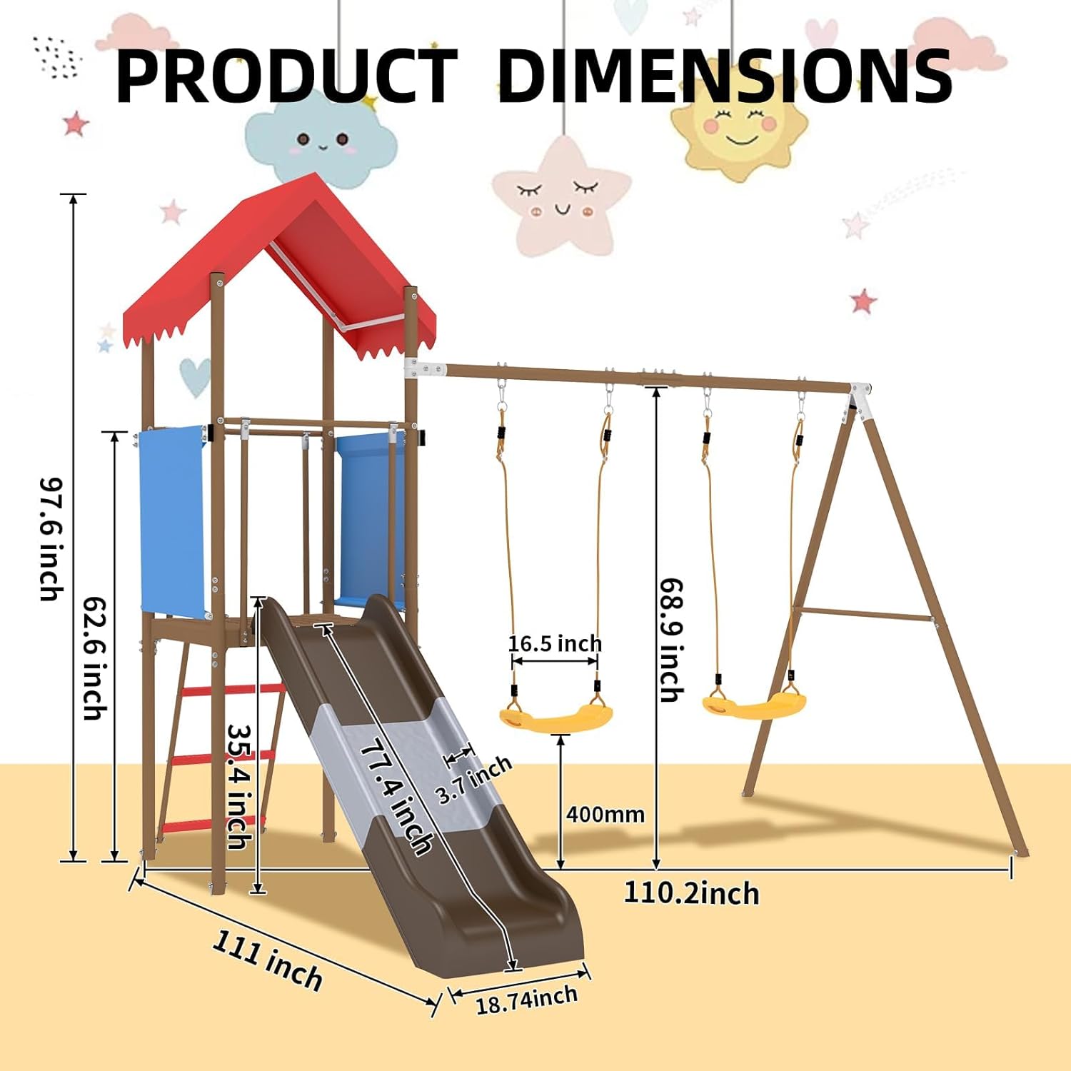 Çocuklar için Kaydıraklı, Güne - Kids Outdoor Slide Set incelemesi ve fiyatı
