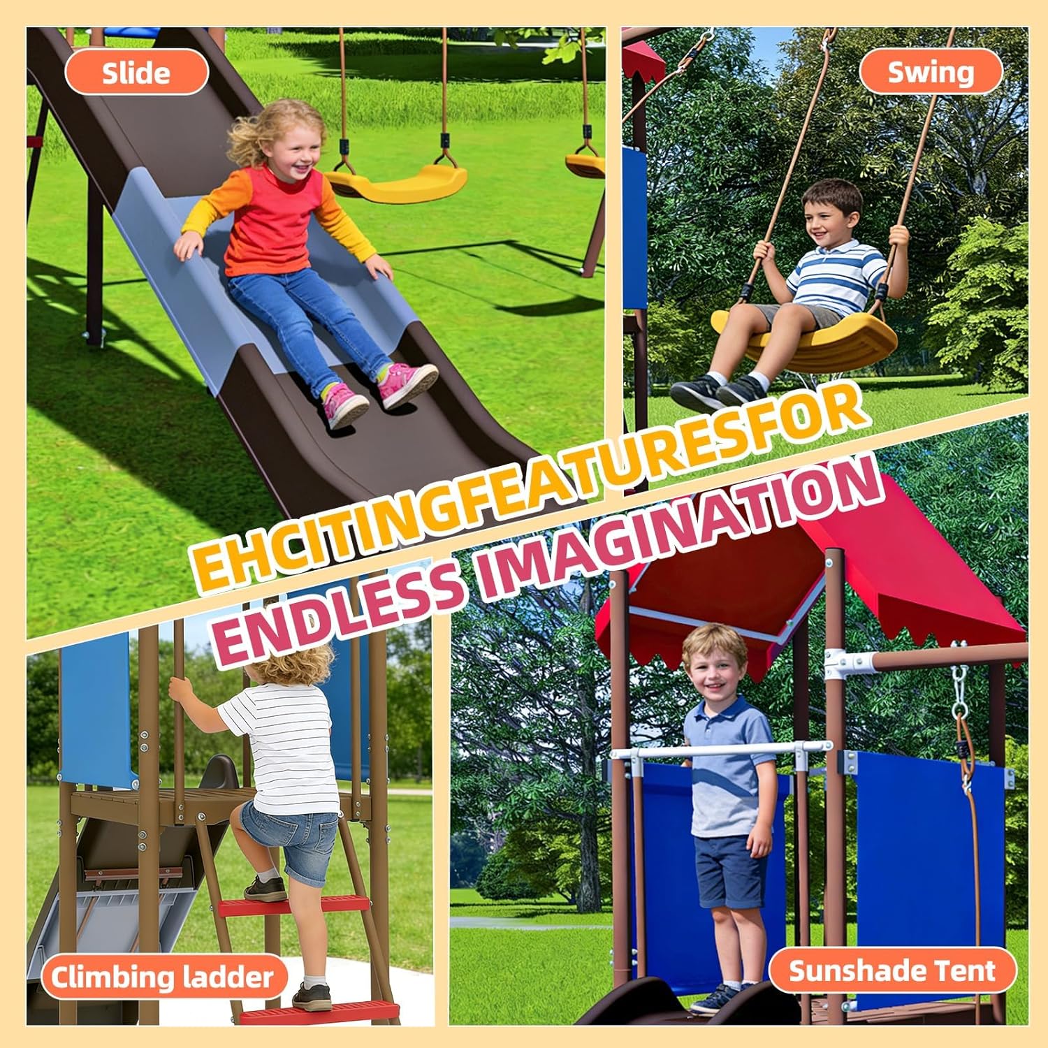 Çocuklar için Kaydıraklı, Güne - Kids Outdoor Slide Set incelemesi ve fiyatı