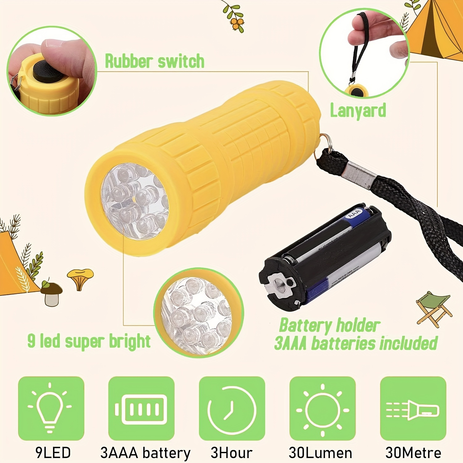Mini Taşınabilir El Feneri Dok - Kids Outdoor Lights incelemesi ve fiyatı