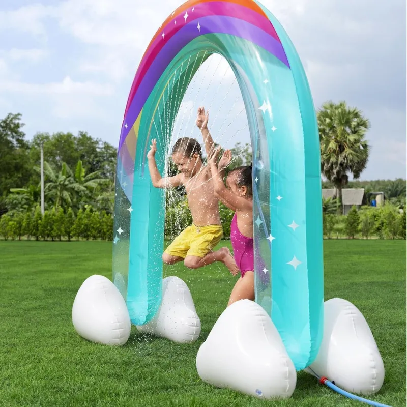 Dev Şişme Gökkuşağı Kemer Su P - Kids Outdoor Lawn Equipment incelemesi ve fiyatı