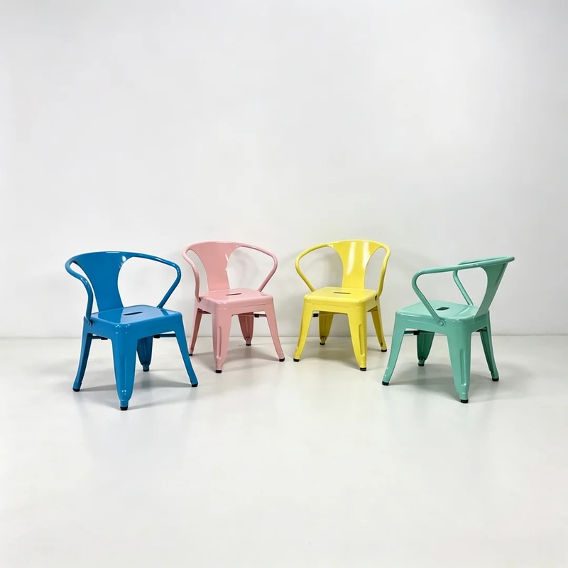 Sevimli Pembe Siyah Beyaz Mavi - Kids Outdoor Chair Plastic incelemesi ve fiyatı
