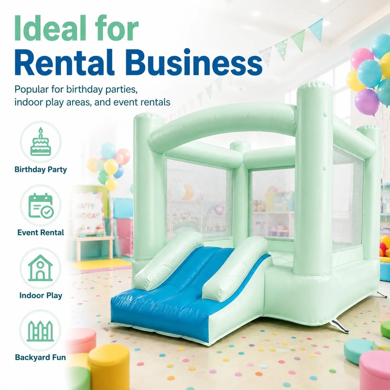 Nane Yeşili Taşınabilir Ticari - Kids Outdoor House With Slide incelemesi ve fiyatı