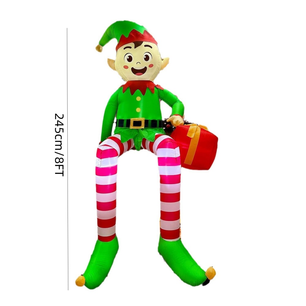 8FT Noel Şişme Oturan Elf Deko - Kids Outdoor Lights incelemesi ve fiyatı