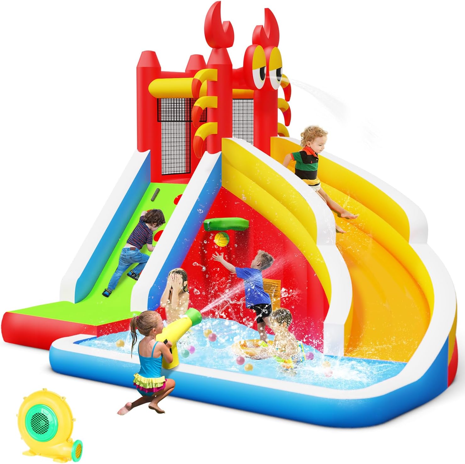 Çocuklar için Su Kaydıraklı Bü - Kids Outdoor House With Slide incelemesi ve fiyatı