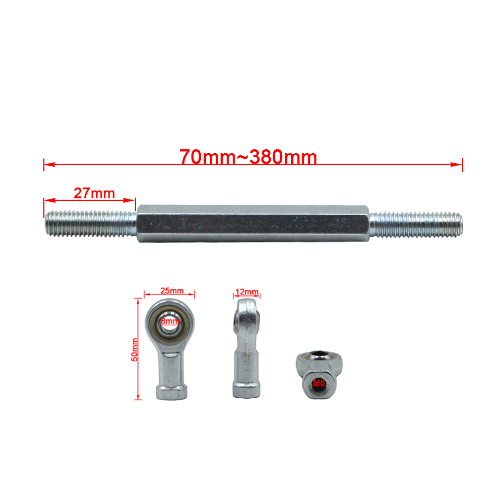 1 Çift 70mm-290mm Direksiyon R - Kids Outdoor Quad incelemesi ve fiyatı