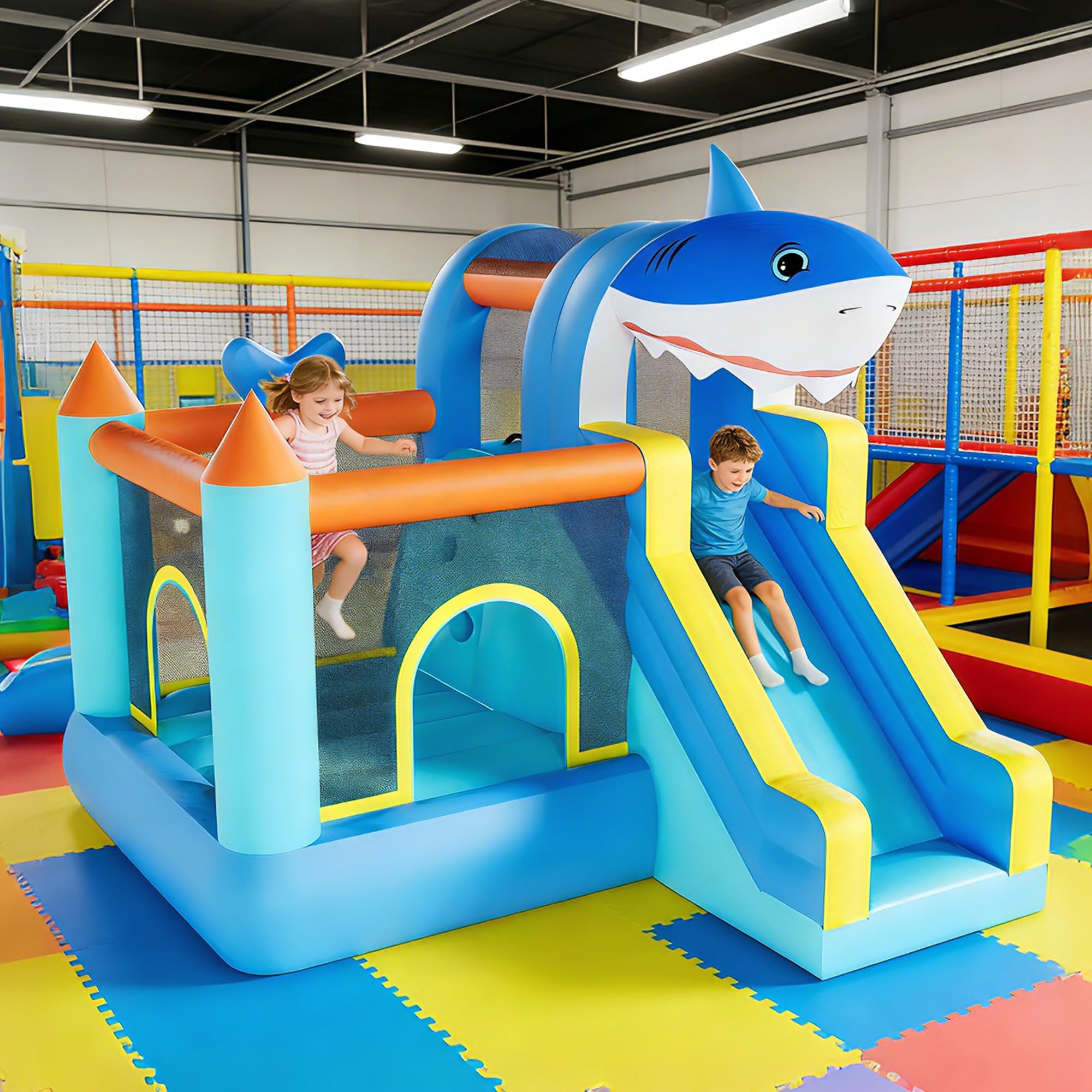 Şişme Oyun Evi Kaydıraklı ve Ü - Kids Outdoor House With Slide incelemesi ve fiyatı